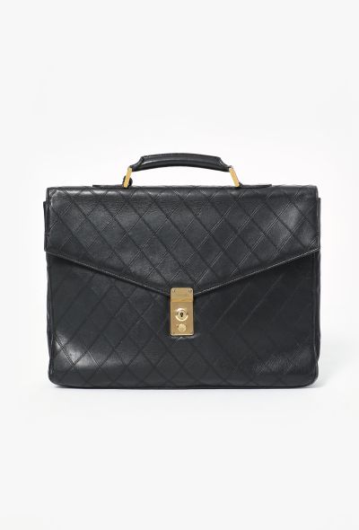 Chanel Vintage Large Quilted Briefcase - 1 Chanel Vintage Large Quilted Briefcase - 1