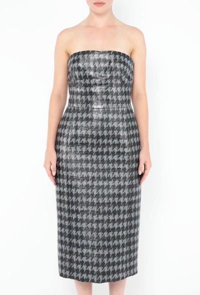 Dior Lamé Herringbone Bustier Dress - 2 Dior Lamé Herringbone Bustier Dress - 2