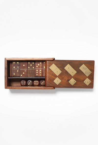                             Vintage Cedar Game Box Set-4