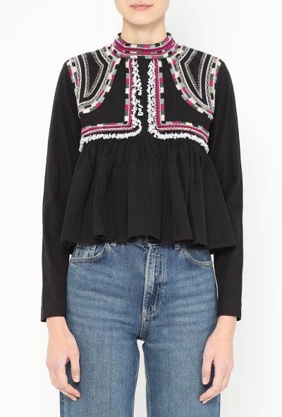 Isabel Marant S/S 2016 Embroidered Cotton Top - 1 Isabel Marant S/S 2016 Embroidered Cotton Top - 1
