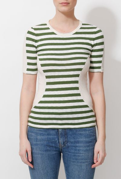                             Striped Knit Tee Shirt - 1