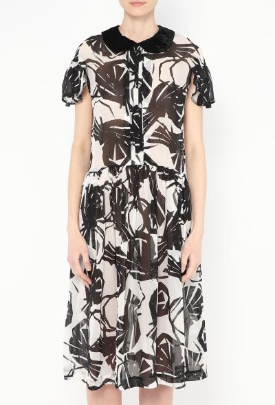 Comme des Garçons Printed Claudine Voile Dress - 2
