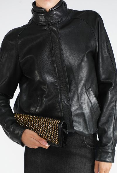 Maison Margiela 'White Label' 2007 Leather Bomber Jacket - 1