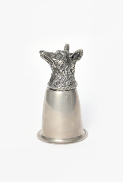Gucci '70s Carved Fox Head Chalice - 1