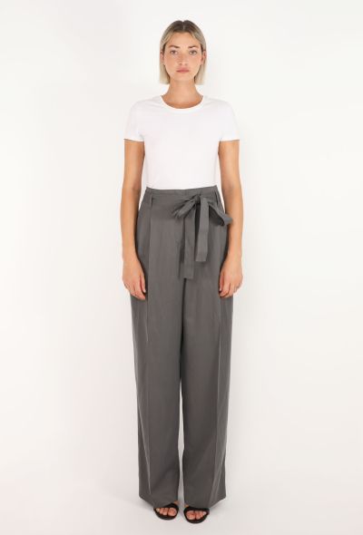 The Row Lonan Belted Silk Trousers, 2024 - 2