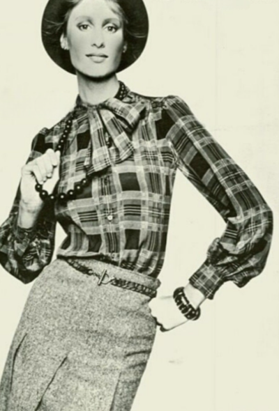                             F/W 1972 Pleated Tweed Skirt - 2