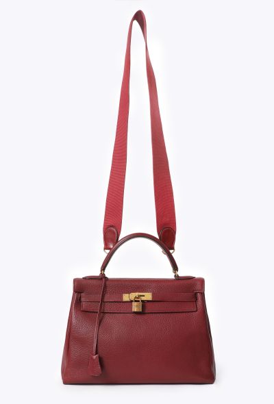 Hermès Vintage Rouge H Clémence Kelly Retourné 32 - 2