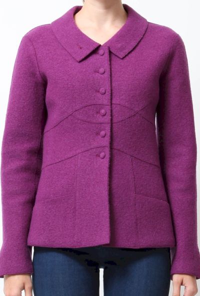                                         '90s Purple Felt Jacket -1