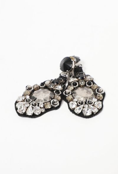                                         &#039;Tessuto&#039; Embellished Clip-on Earrings-2