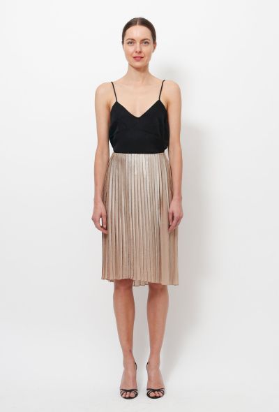                                         Iridescent Pleated Skirt -1