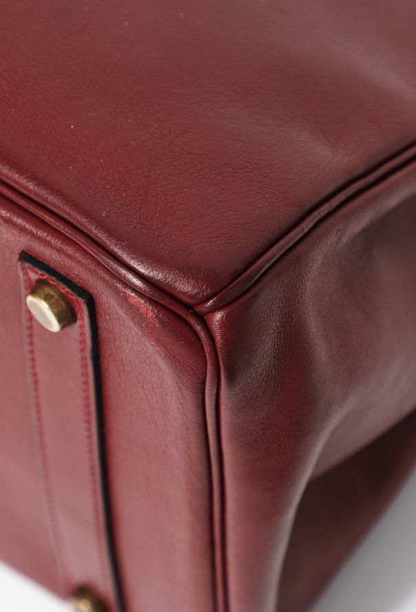 STUNNING Rouge H Box Leather Birkin 35