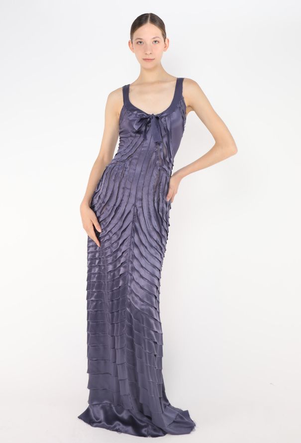 Alberta Ferretti F/W 2004 Tiered Gown Ensemble - 1