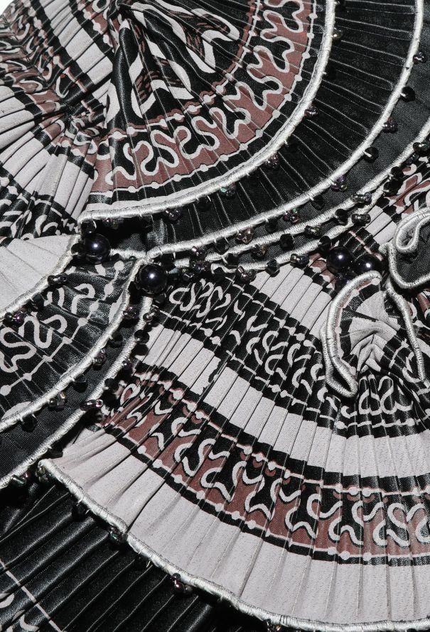 Zandra Rhodes Collector '70s Hand-Painted Plissé Jacket - 7