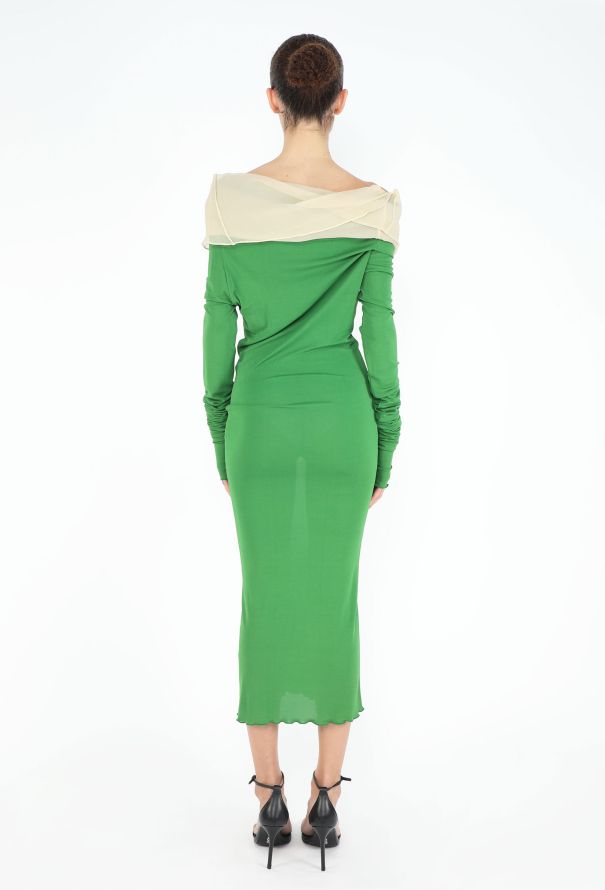 Jean Paul Gaultier Fall 2003 Chiffon Décolleté Dress - 6