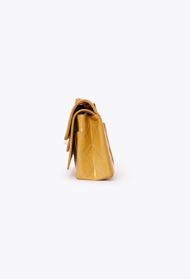 Chanel Yellow Patent Double Flap Bag - 7 Chanel Yellow Patent Double Flap Bag - 7