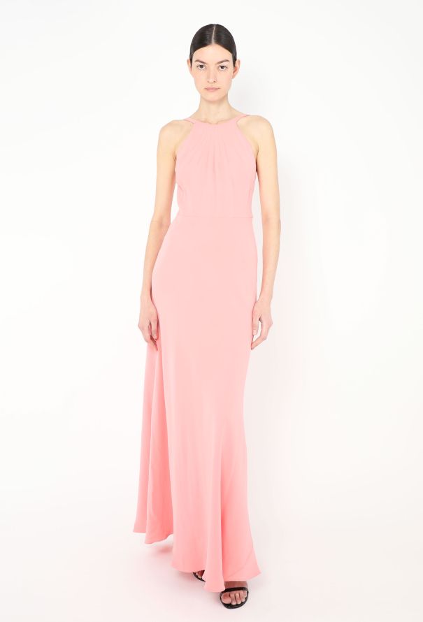 Dior 2016 Pleated Halter Bias Gown - 1
