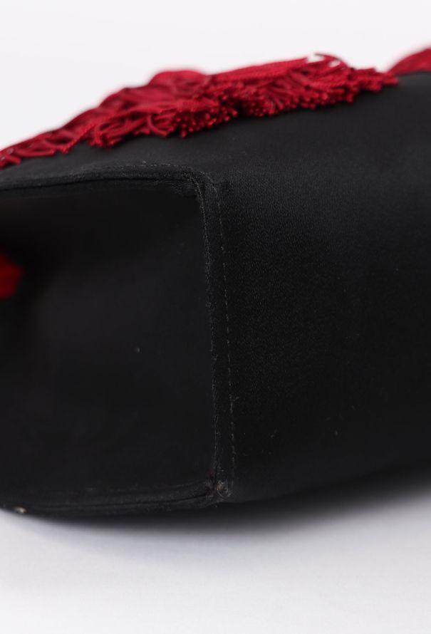 Saint Laurent '90 Black Silk Clutch - 8