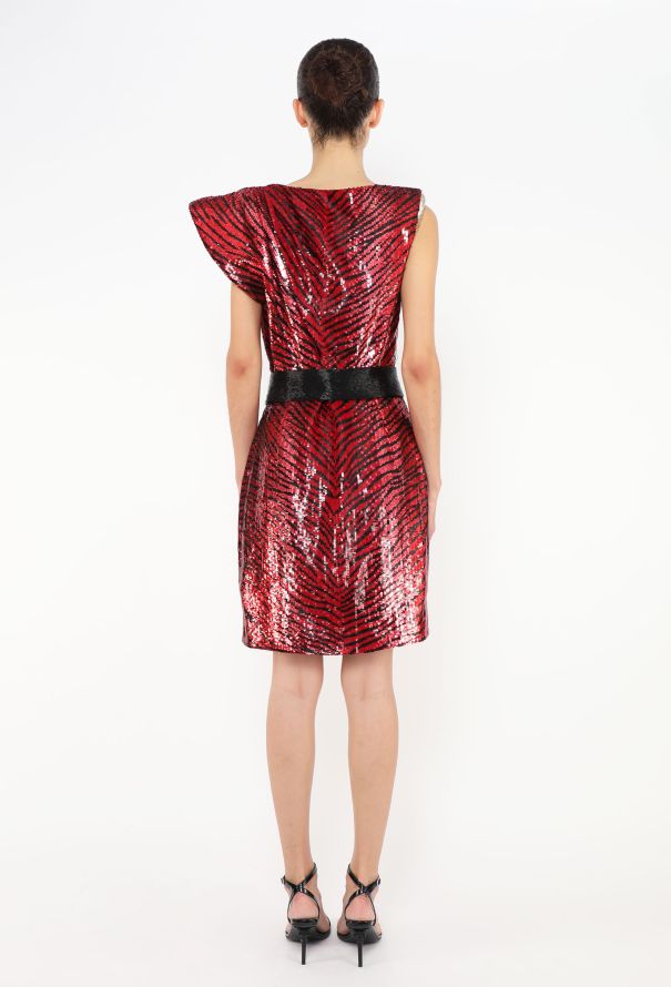 Saint Laurent Iconic S/S 2014 Sequin Bow Dress - 5