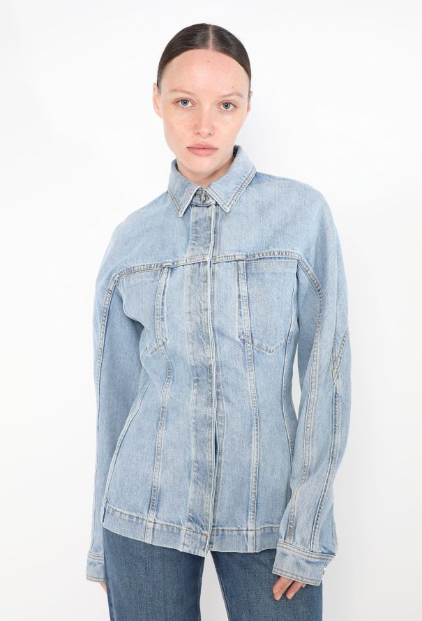 Alaïa F/W 2023 Hourglass Denim Jacket - 1