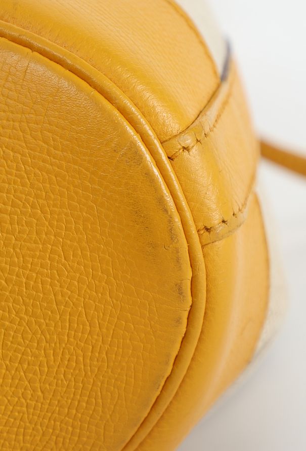 Hermès '90s Toile H & Jaune d'Or Courchevel Market Bag - 9