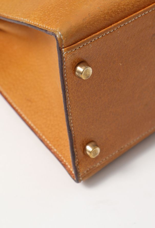 Hermès Rare '90s Gold Peccary Kelly Sellier 32 - 12