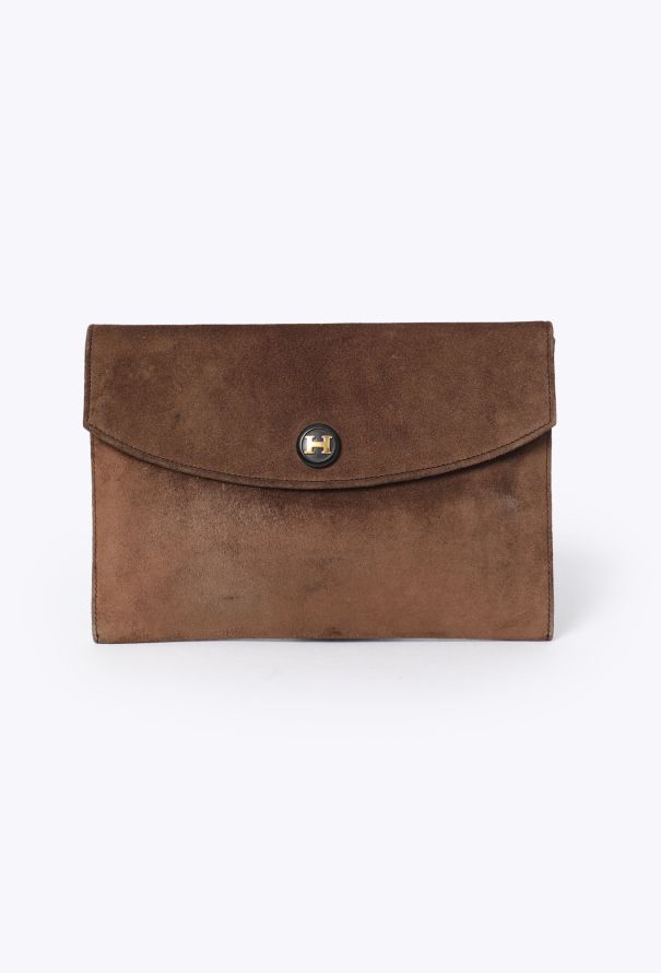Hermès '90s Suede Rio Clutch - 1