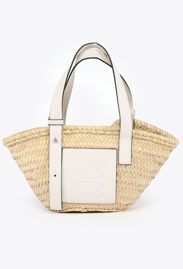 Loewe 2021 Raffia Small Basket Bag - 1