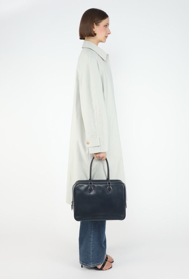 Hermès Bleu Marine Courchevel Plume 32 Bag - 4