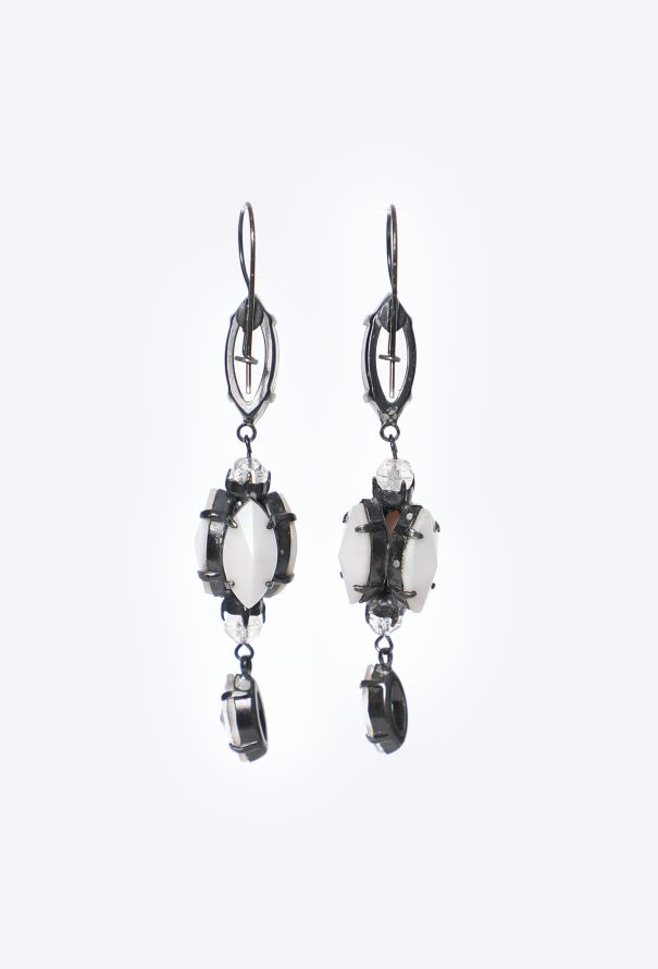 Jean Paul Gaultier Glass Chandelier Earrings - 3