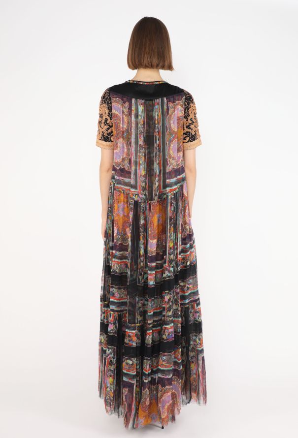 Dries Van Noten Beaded Chiffon Maxi Dress, F/W 2008 - 6