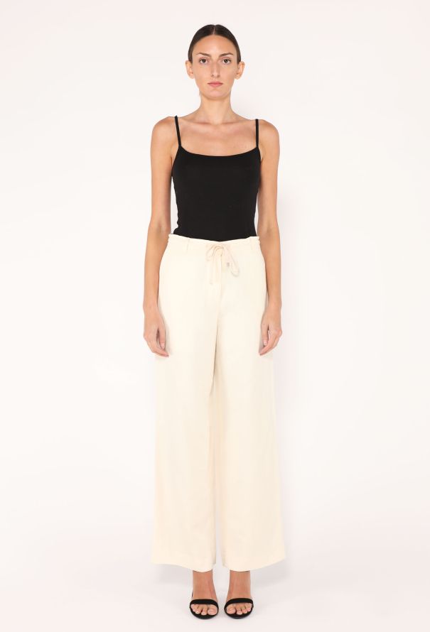 The Row S/S 2022 Dandy Linen Trousers - 1