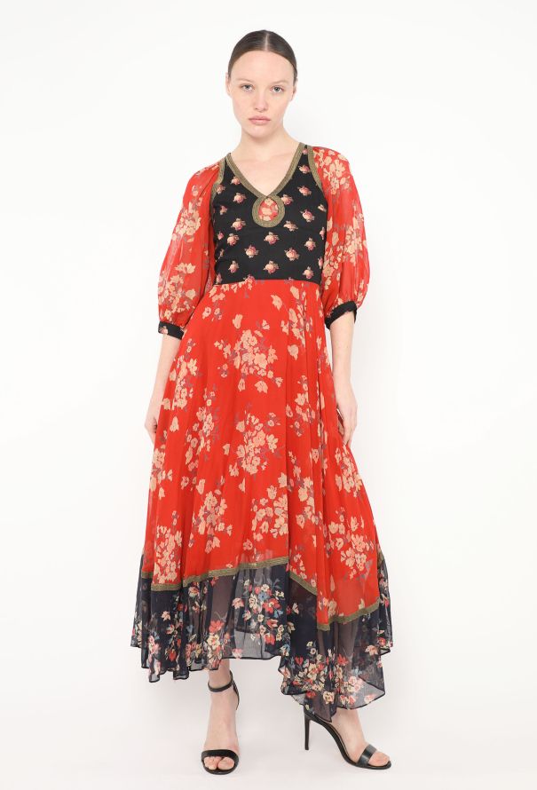Thea Porter COLLECTOR 1972 Floral Muslin Dress - 4 Thea Porter COLLECTOR 1972 Floral Muslin Dress - 4