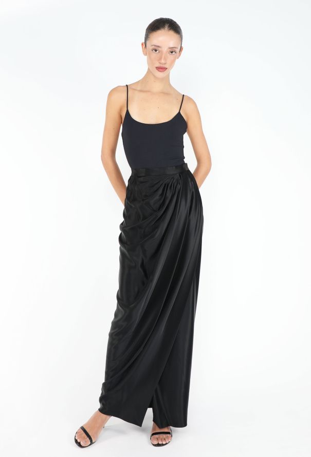 Saint Laurent Haute Couture 1985 Draped Wrap Skirt - 1