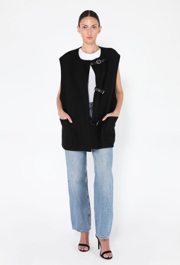 Hermès Leather Buckle Gilet, F/W 2000 - 6