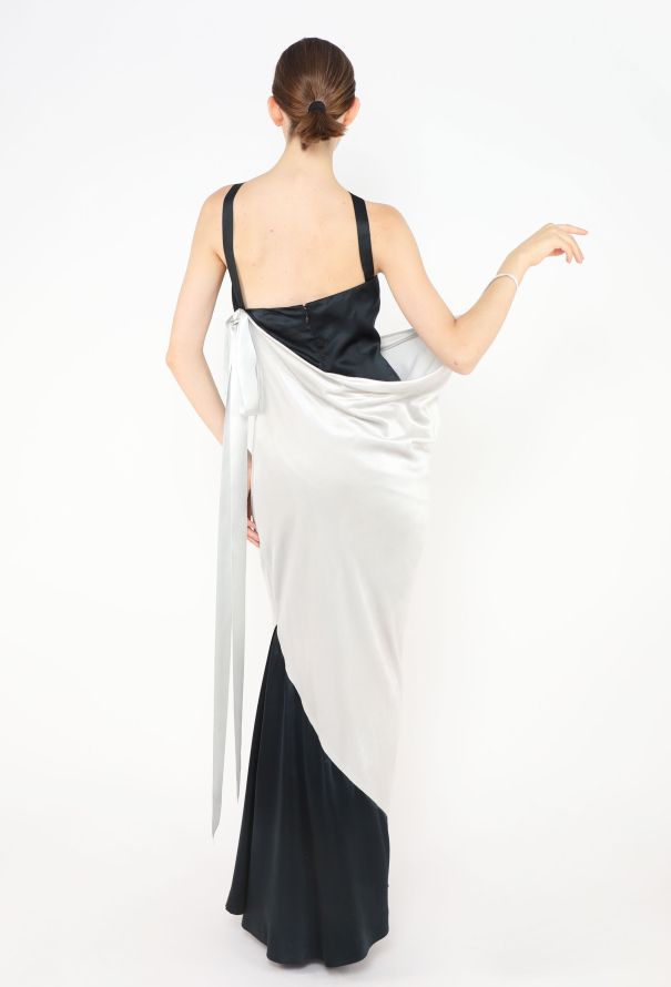 Chloé Early '90s Velvet Overlay Silk Gown - 5 Chloé Early '90s Velvet Overlay Silk Gown - 5