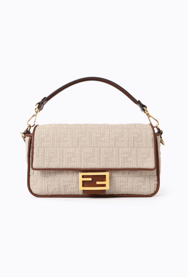 Fendi Canvas & Leather Baguette Bag - 1