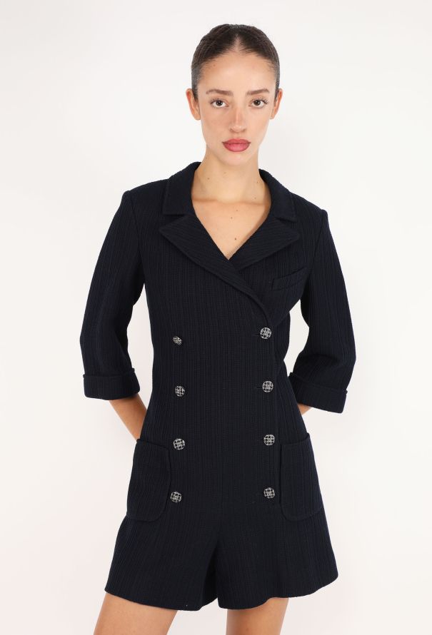 Chanel Ribbed Knit 'CC' Romper, 2013 - 1