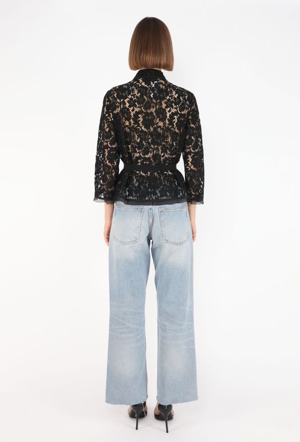 Prada Raschell Belted Lace Blouse, F/W 2008 - 7