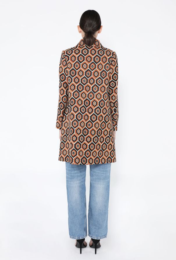 Prada F/W 2012 Graphic Peacoat - 6