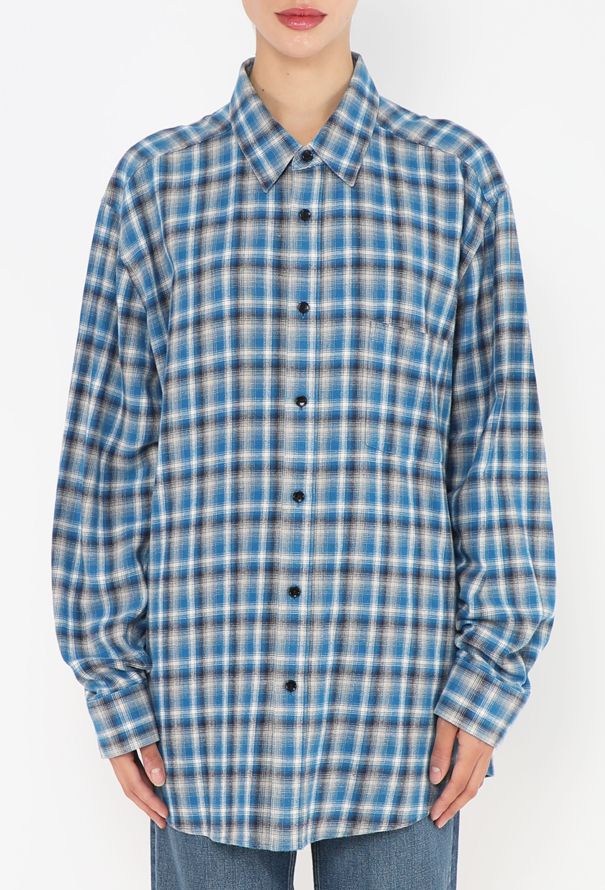 Céline S/S 2021 Oversized Flannel Shirt - 1