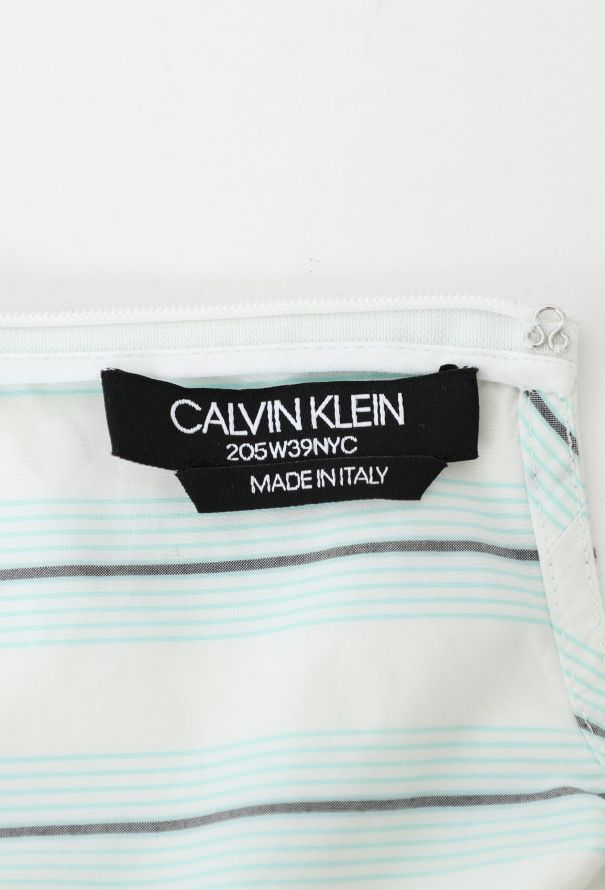 Calvin Klein F/W 2018 Pinstripe Ruffled Dress - 6 Calvin Klein F/W 2018 Pinstripe Ruffled Dress - 6