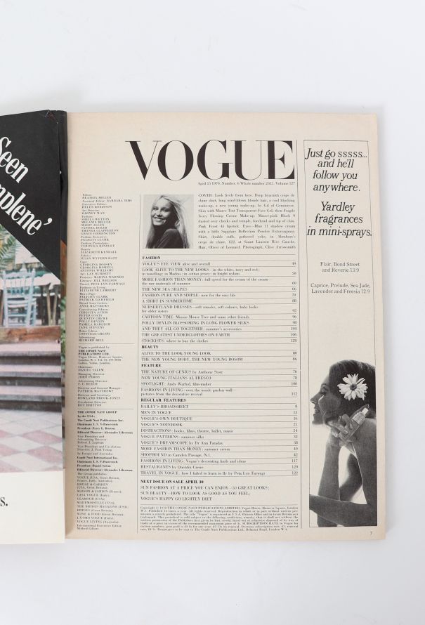 VOGUE UK 1970 Beaton, Warhol and Bailey Issue Trio - 7 VOGUE UK 1970 Beaton, Warhol and Bailey Issue Trio - 7