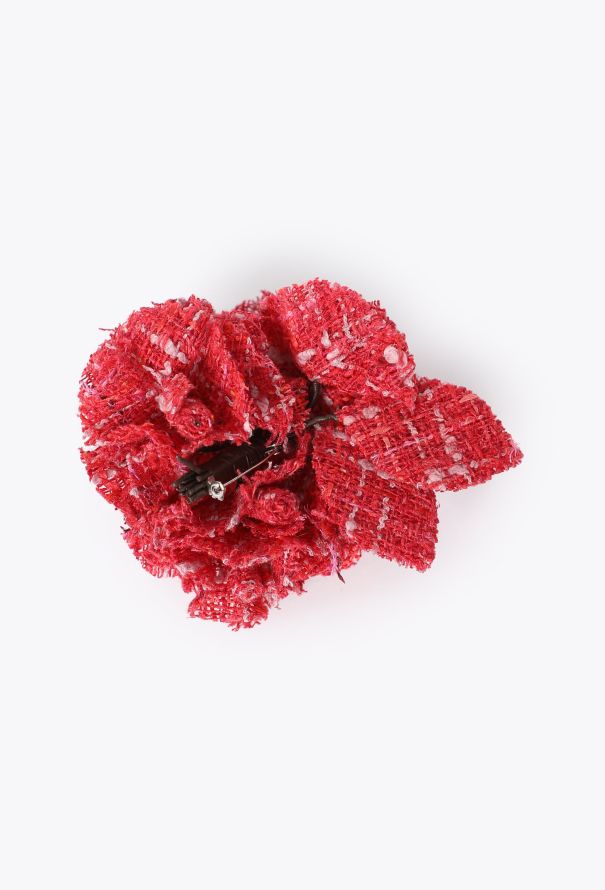 Chanel Sculpted Tweed Camélia Brooch - 3