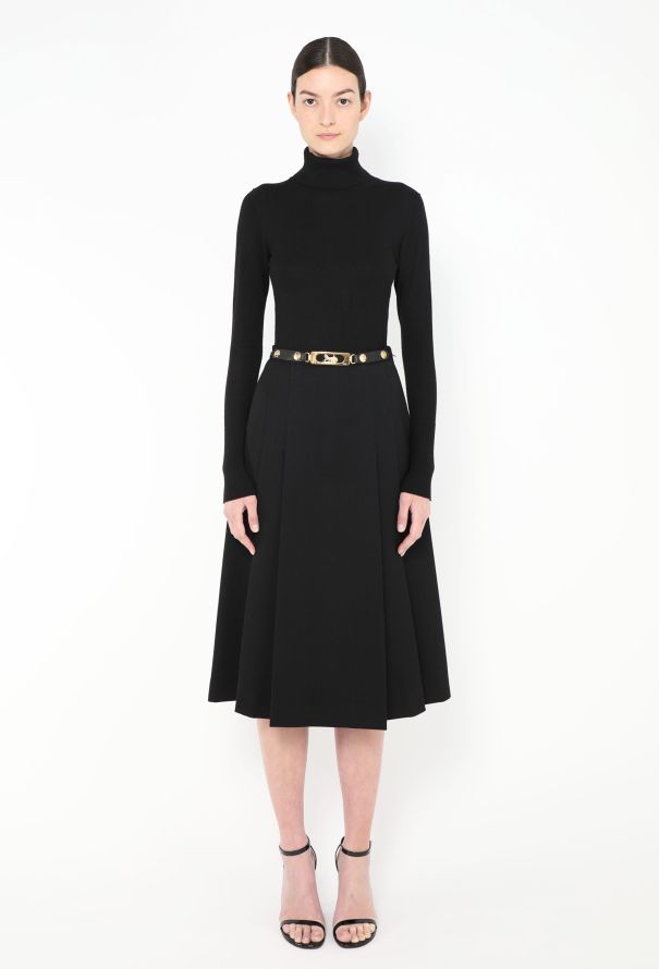 Céline '70s Pleated Calèche Skirt - 1
