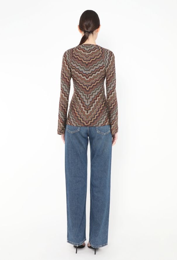 Missoni Chevron Bell Sleeve Top - 4 Missoni Chevron Bell Sleeve Top - 4