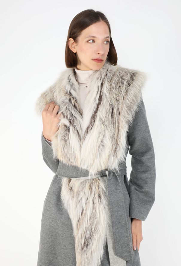 The Row Ombré Fox Fur Belted Coat - 3