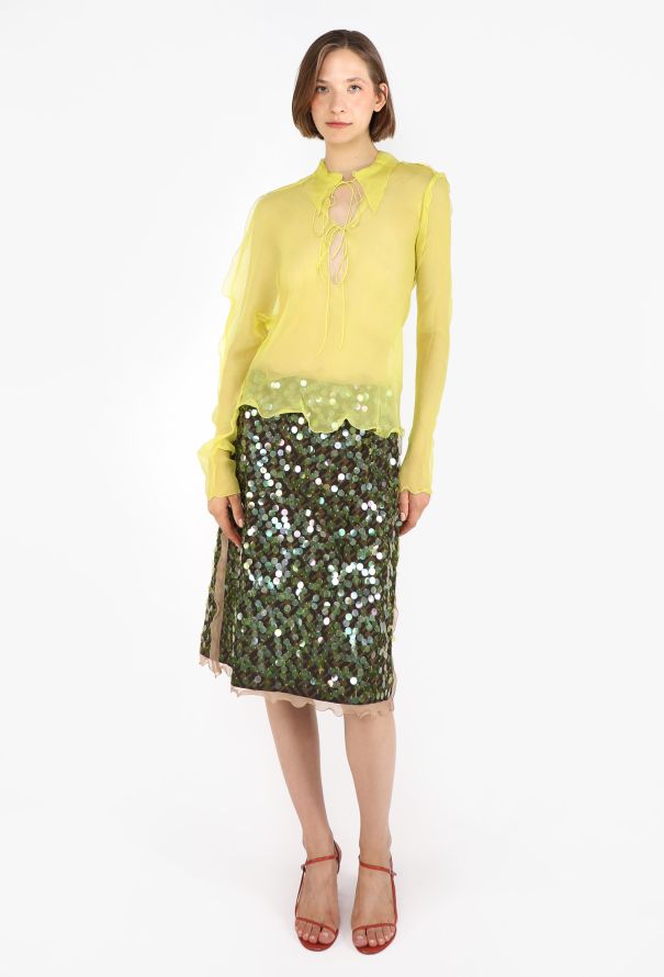 Fendi Sequin Chiffon Skirt Ensemble, S/S 2000 - 1