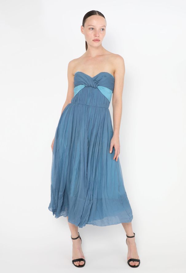 Chloé 2005 Chiffon Bustier Dress - 1