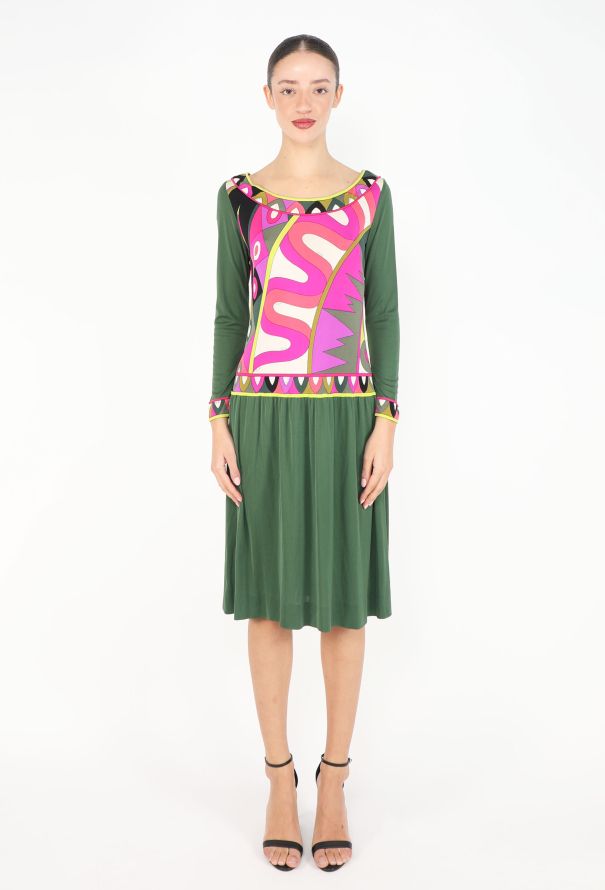 Emilio Pucci 1969 Geometric Print Dress - 1
