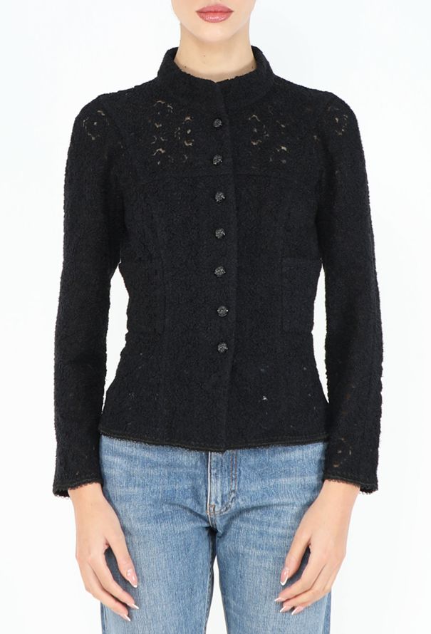 Chanel F/W 2009 Embroidered Camélia Lace Top - 1